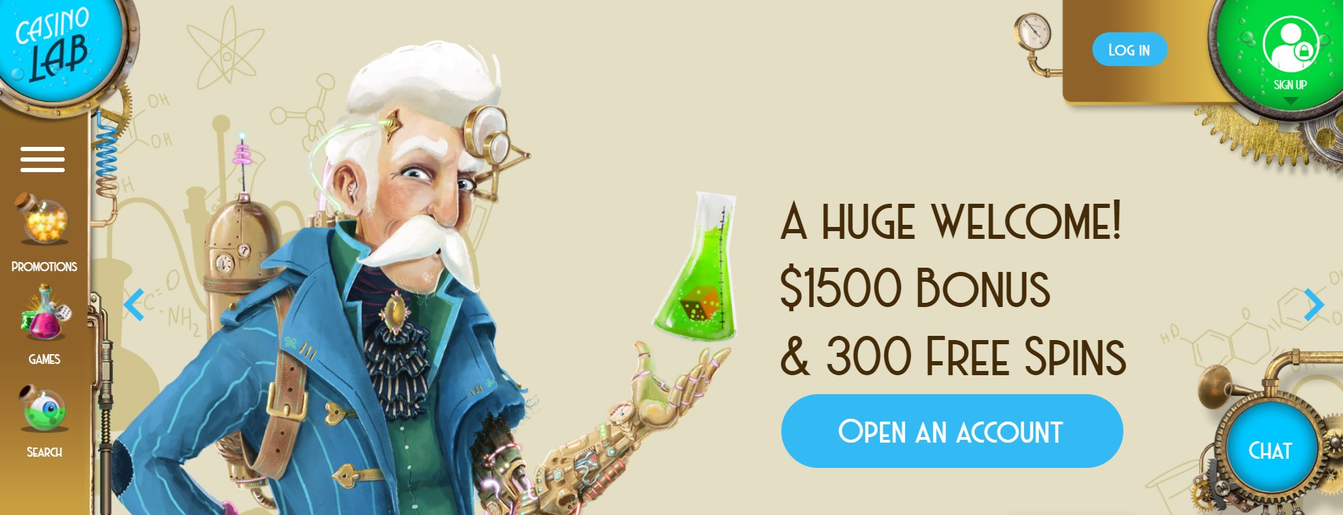 Casino Lab Welcome offer